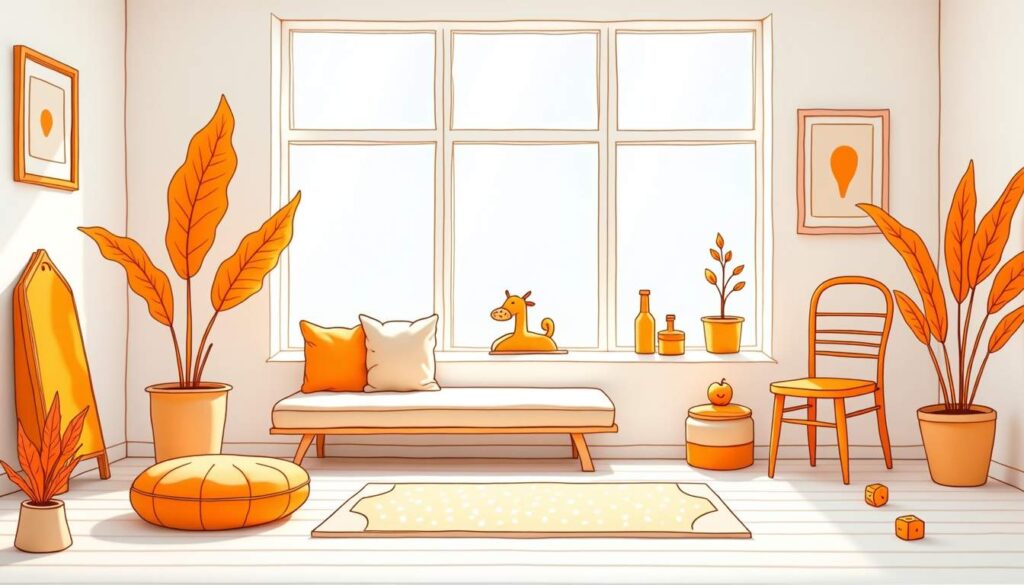 Draw an illustration of a warm